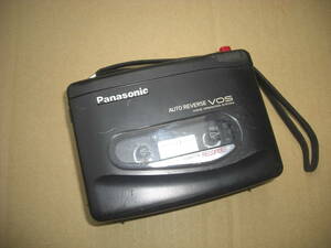 Qn650 Panasonic ポータブルミニカセットレコーダー RQ-L400-K ブラック 60サイズ
