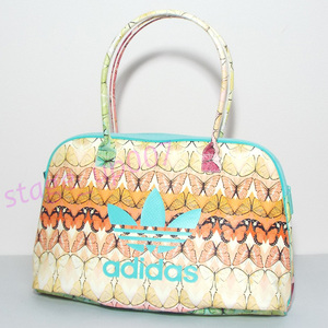 adidas Originals×Farm Bolsa Shopper／出回りの少ない スネーク型押し バタフライ柄 AOPトートバッグ BK2143（美品）／管HVFW