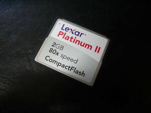動作保証！Lexar Platinum Ⅱ CFカード 2GB　②