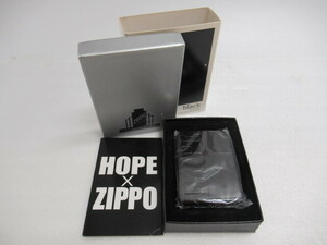 未使用品 Zippo ジッポ ライター HOPE ホープ 50周年 anniversary 2007年製 ブラックカラー 箱付 