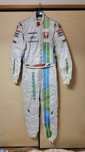 2008年Honda Racing F1 Team　ホンダ　F1　A.WURZ　アレックス・ブルツ選手実使用レーシングスーツ　バトン　バリチェロ