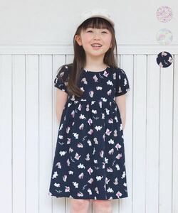 ☆any FAM KIDS☆エニィファムキッズ☆カットソーワンピース☆ネイビーネコ130cm☆アプレレクール☆プティマイン☆ブランシェス☆