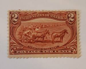 アメリカ 1892年 2セント 切手 2
