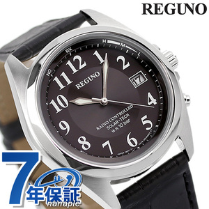 シチズン レグノ ソーラーテック 電波ソーラー 腕時計 革ベルト CITIZEN REGUNO KS3-115-50