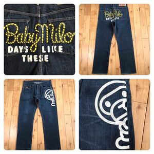 BAPE マイロ デニム パンツ Mサイズ a bathing ape BAPE milo denim pants エイプ ベイプ アベイシングエイプ ジーンズ jeans NIGO dm726