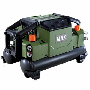 未使用 MAX マックス 高圧 スーパーエアコンプレッサ AK-HH1310E タンク11L 100V エアーコンプレッサー コンプレッサー ミリタリーグリーン