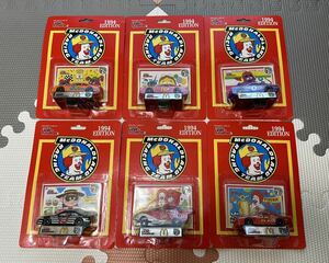 McDONALD LAND RACING ミニカー 6個セット 未開封 1994年 レーシング チャンピオズ マクドナルド 1/64スケール ハンバーグラー ドナルド