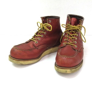 140U387★ヴィンテージ！ REDWING レッドウィング 8131 MOC TOE モックトゥ 90s～00s ブラウン系 サイズ：8・1/2D ※刻印不鮮明