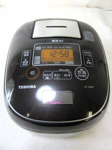 TOSHIBA 東芝 真空圧力 炊飯器 IH 炊飯ジャー RC-10VRP ディープブラウン 5.5合炊き 炊飯容量1.0L 銅釜 2020年製 動作OK (5294)