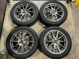 【2404004】A-TECH SCHNEIDER StaG 16インチ 6J +51 PCD100 4H + FANLKEN 195/55R16 アクア フィット ノート キューブ スイフト 等