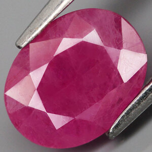 【天然ルビールース 1.30ct:3891】タンザニア産 Natural Ruby 裸石 標本 鉱物 宝石 コランダム jewelry Winza Tanzania