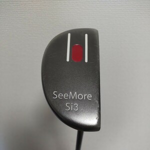 レアモデル　シーモアパター（SeeMore）Si3。33インチ。スーパーストロークグリップは要交換。純正カバー（ボロボロオマケ程度）付格安出品