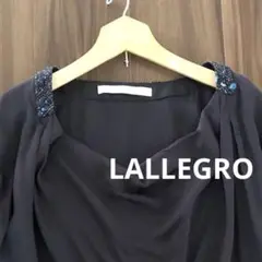 LALLEGRO ラレグロ　ネイビー　ブラウス