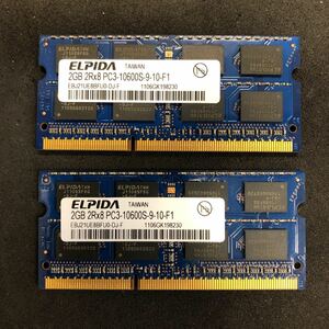 ELPIDA PC3-10600S 2GB x2 計4GB iMac21.5インチ