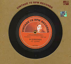 ★インド古典声楽!!vintage 78 rpm recordsのCD【bai sunderabai】ヴィンテージ集。