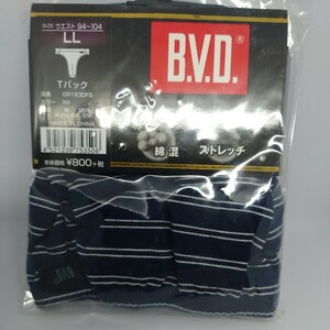 BVD Tバック LLサイズ　ネイビー