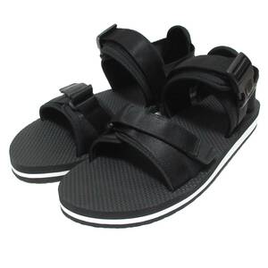 ☆HAWKINS LOCK-ON SD 黒/黒/白 29.0cm ホーキンス ロックオン サンダル sandal ストラップ付 HS90001L