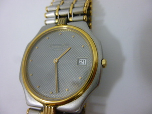 【M40658】Christian Dior クリスチャン ディオール クォーツ デイト メンズ 腕時計 45.14.01