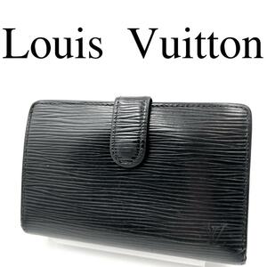 Louis Vuitton ルイヴィトン 折り財布 ワンポイントロゴ ブラック系