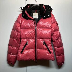 【0】MONCLER BADIA pinkモンクレール バディア ダウン ジャケット ピンク T45