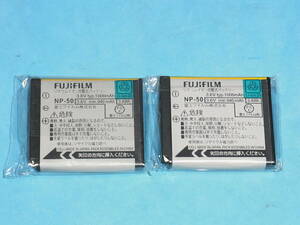 FUJI FILM 未使用品 純正バッテリー NP-50 ２個 管理666