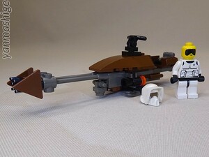 99年製 LEGO 7128 マスク着脱可能 スピーダーバイク＆スカウトトルーパーセット Star Wars スターウォーズ エピソード6 レゴ Speeder Bike