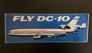 FLY DC-10 ステッカー　JAL 飛行機　日本航空　シール　昭和レトロ　レア　ビンテージ　アンティーク