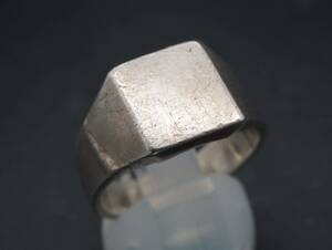【1525】20号 純銀 SILVER シルバー 印台 ヴィンテージ ビンテージ リング 指輪 アクセサリー TIA