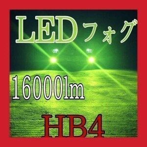 HB4 緑 色 ランドクルーザー ランクル 100 前期 中期 LED 16000lm フォグ バルブ アップル グリーン レモン ライム