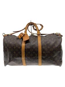 LOUIS VUITTON◆キーポル・バンドリエール50_モノグラム・キャンバス_BRW/PVC/BRW/総柄