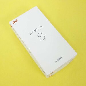 未使用 新品 SIMロック解除済み SONY XPERIA 8 SOV42 オレンジ au インボイス可 送料無料 【T04-110-0412】④清P