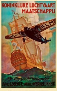 KLM ポスター　ザ・フライング・ダッチマン 1926