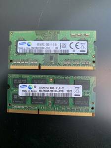 SAMSUNG 4GB 1RX8　PC3L-12800S-11/ 2GB 2rx8 (PC3-8500S) 2枚 合計6 GB