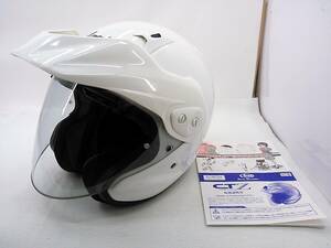 【送料無料】Arai アライ CTZ CT-Z GLASS WHITE グラスホワイト Mサイズ ジェットヘルメット 白バイ