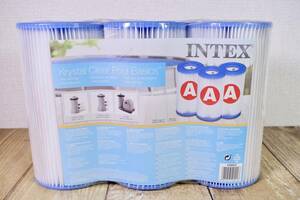 未開封 INTEX インテックス Filter Cartridge フィルターカートリッジ Aタイプ プール浄化ポンプ用 3個入り 　管理番号1828