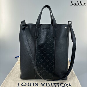 1円【未使用】LOUIS VUITTON ルイ・ヴィトン シティートート タイガラマ ノワール M30431 ストラップ有　モノグラム　ブラック