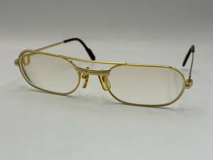 ■ Cartier カルティエ トリニティ サングラス メガネ 眼鏡 ゴールド系★833管理番号