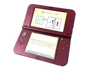 【通電確認済】任天堂/ニンテンドー NEW 3DS LL 本体初期化済み RED-001 ゲーム機器 (47832H4)