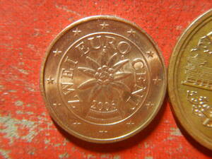 外国・オーストリア／２ユーロセント銅張りスチール貨（2006年）　24050102