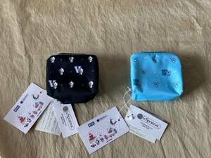 BT21 LeSportsac SQUARE COSMETIC （2個）