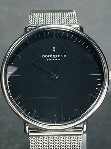 新品 nordgreen ノードグリーン NATIVE ネイティブ ブラックダイヤル-メッシュ B1017145 アナログ 腕時計 メタルベルト 新品電池交換済み