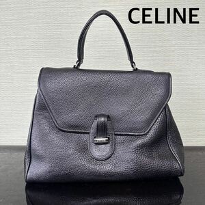 セリーヌ　CELINE ハンドバッグ　バッグ　ブラック　レザー 