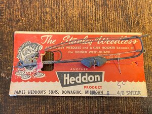 30s Heddon Stanley WeedlessHook #6 デッドストック 超希少!!! へドン スタンレーウィードレスフック オールドルアーオールドタックル