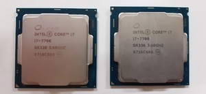 L0426-05　CPU 2個セット　Intel CORE i7-7700 SR338 3.60GHZ