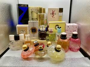 A6968 ★香水 21点 ソープ 1点 計 22点 まとめ Dior YSL GUERLAIN GIVENCHY GUCCI 等 ミニボトル有★中古品 使用品