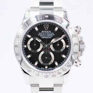 【ロレックス】 腕時計　デイトナ　116520　ブラック　SS　クロノグラフ　コスモグラフ　G番　自動巻き　中古品