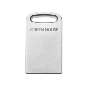 超小型USBメモリー 64GB USB3.1(Gen1)ノートPCにさしたままOK グリーンハウス GH-UF3MB64G-SV/0399/送料無料