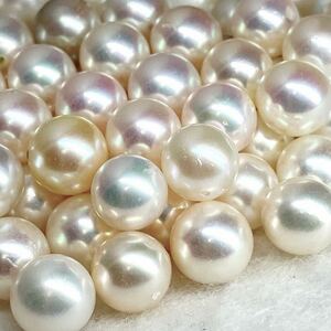 大量!!●本真珠おまとめ●A 50g/250ct 約6.6-7.4mm珠 ルース 裸石 宝石 ジュエリー jewelry Pearl パール ③