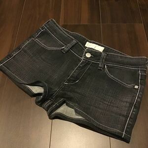 リーバイス/ショートパンツ/ブラック/デニム/加工品/ストレッチ