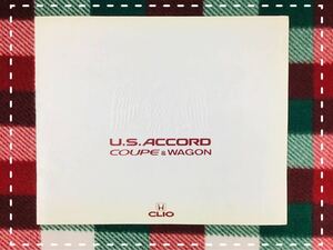 ホンダ USアコード クーペ ＆ ワゴン カタログ 1993.01 U.S:ACCORD HONDA